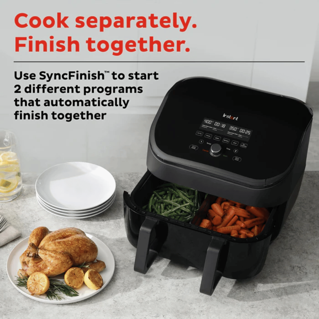 Cosori 8.5L Dual Zone Air Fryer has eight one-touch cooking