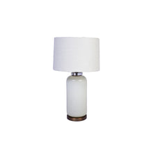 Load image into Gallery viewer, LAMPS-GLASS TABLE LAMP-METAL BASE C/W
