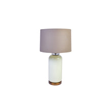 Load image into Gallery viewer, LAMPS-GLASS TABLE LAMP-METAL BASE C/W

