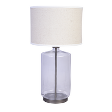 Load image into Gallery viewer, LAMPS-GLASS TABLE LAMP-METAL BASE
