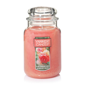 Sun Drenched Apricot/Rose Candle Jar