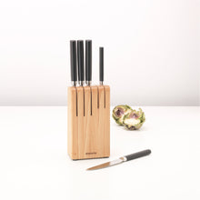 Load image into Gallery viewer, BRABANTIA Wooden Knife Block With 5 Profile Knives
