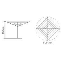 Load image into Gallery viewer, BRABANTIA Topspinner 50M + Ground Spike + Cover
