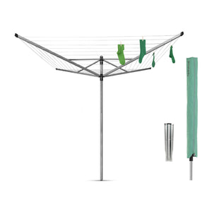 BRABANTIA Lift-O-Matic 60M + Ground Spike + Cover