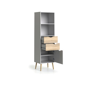 OSLO  Bookcase 2 drawers/1 door - Urban Home