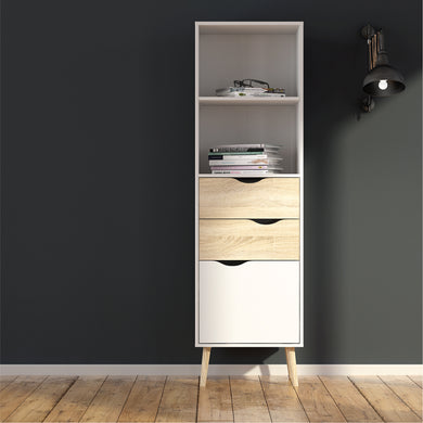 OSLO  Bookcase 2 drawers/1 door - Urban Home