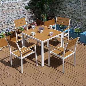 Baltic & Siena Outdoor Dining Set (white/oak)